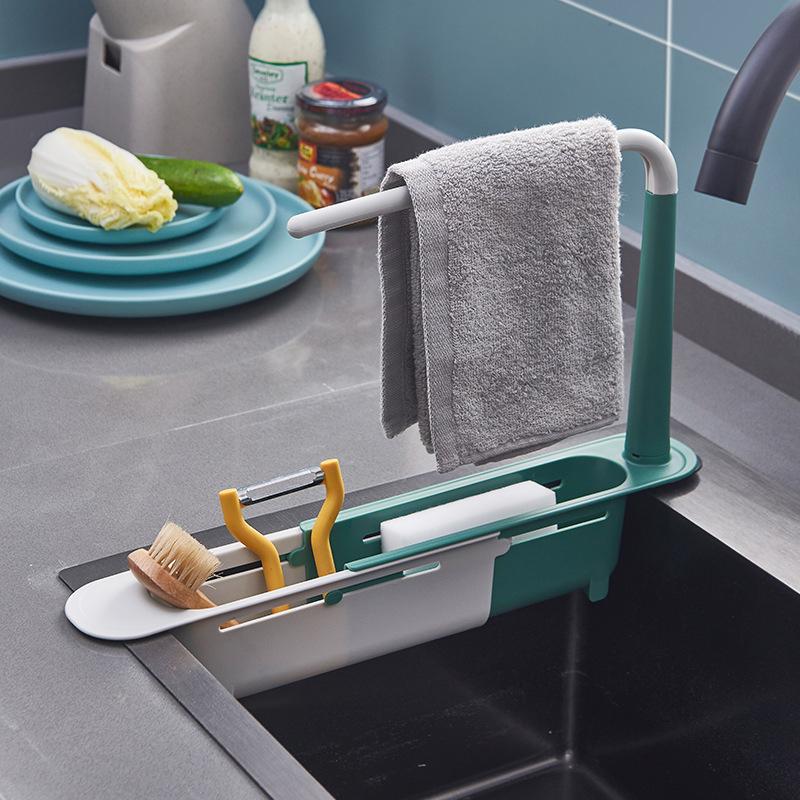 Updated Telescopic Sink Storage Rack