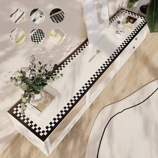 Vattentät oljeproof tvättbar tv -skåp bordsmatta