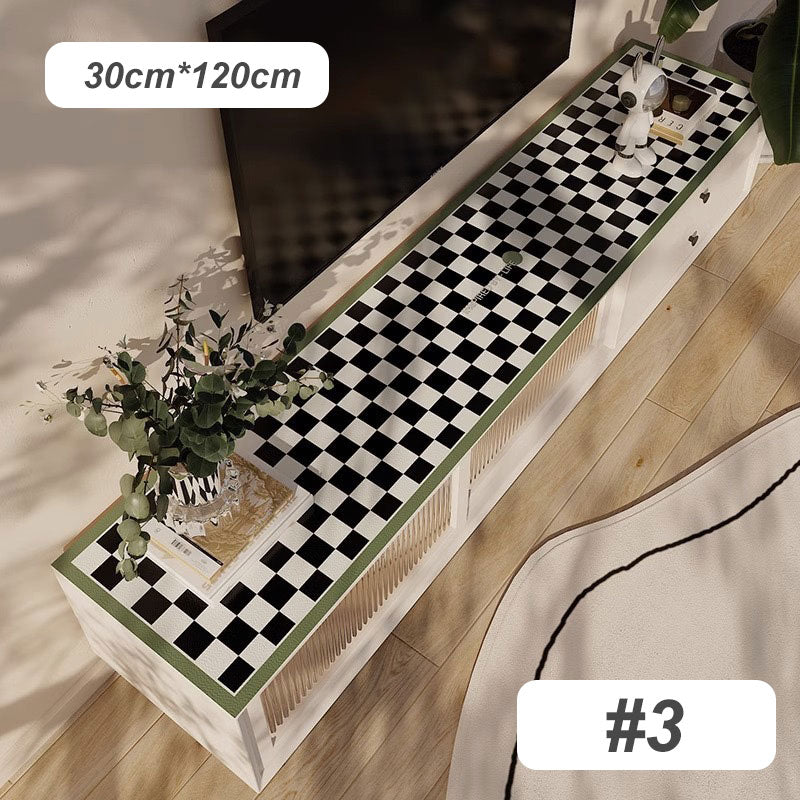 Vattentät oljeproof tvättbar tv -skåp bordsmatta