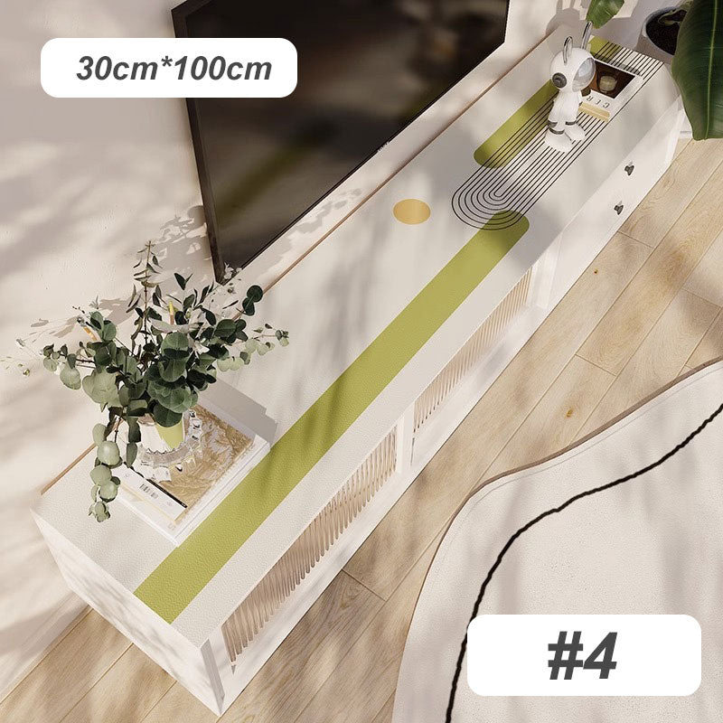 Vattentät oljeproof tvättbar tv -skåp bordsmatta