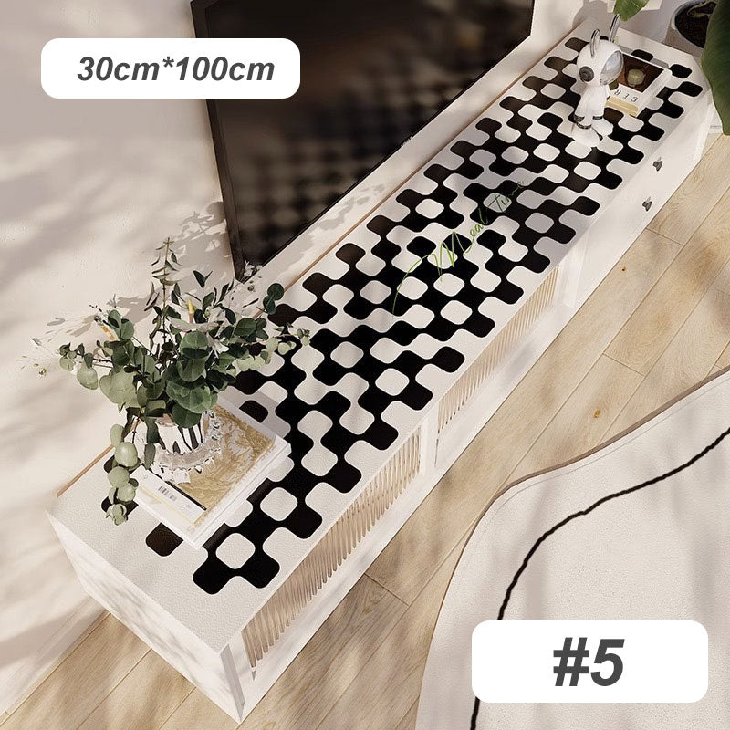 Vattentät oljeproof tvättbar tv -skåp bordsmatta