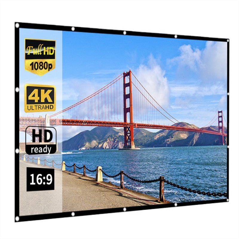 📺49% OFF NOW!✨High Definition Projection Screen - 120-inch Diagonal with Matte White Surface for Crystal Clear Home Cinema Experience🎬🌟