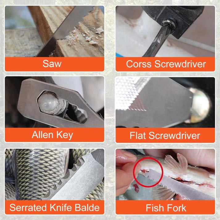 Multiferramenta portátil para martelo de garra 16 em 1