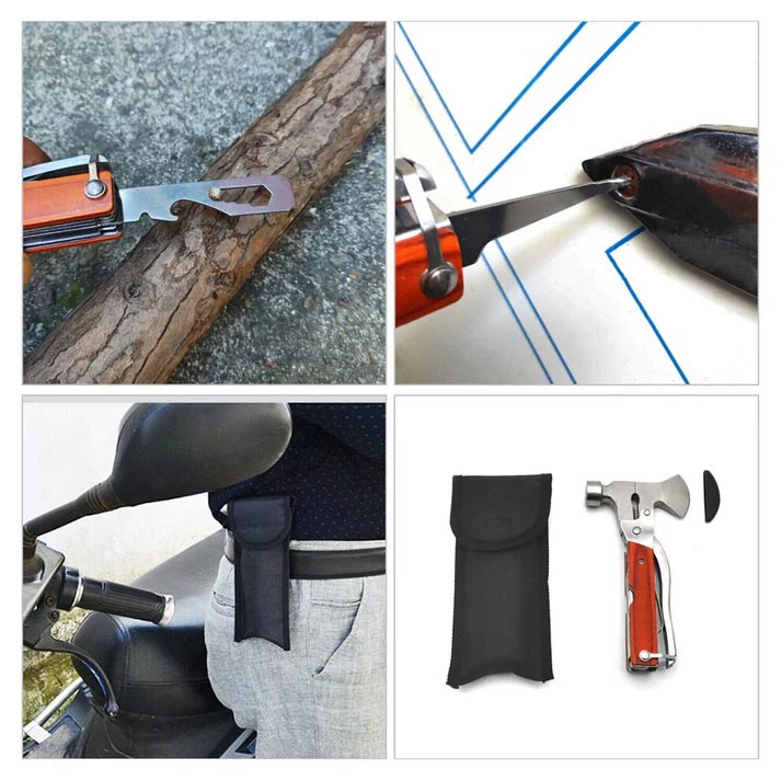 16-in-1 Portable Claw Hammer Multitool