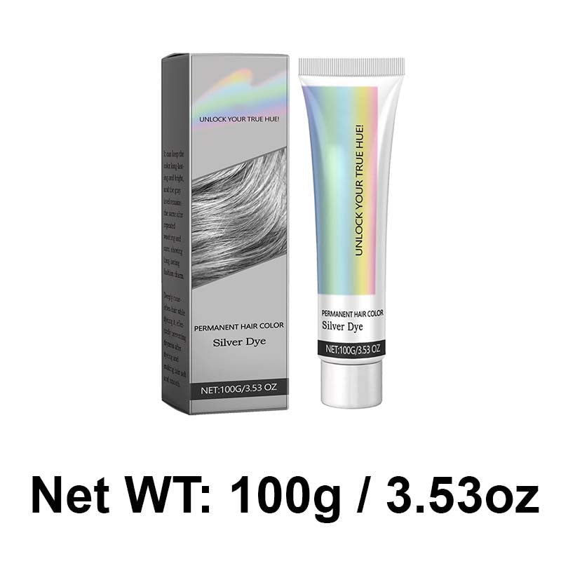 ✨Let you have beautiful hair color✨2-in-1 Natural Essence Extract Silver Hair Dye