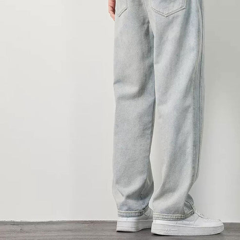 🧵 Men's Loose Straight Jeans – Classic Fit | Perfect for Commute, Casual & Weekend Wear, Easy to Style ✨