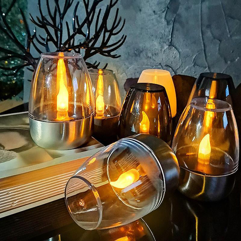 💗LAST DAY SALE 50% OFF⚡50K+ SOLD💕Solar-powered LED Candle Light Lamp🕯️💡