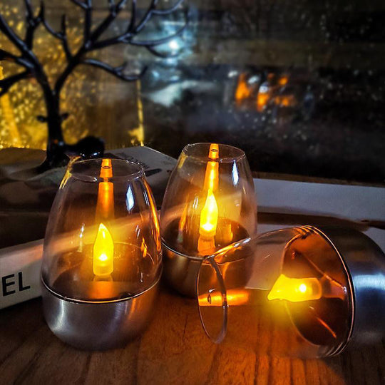 💗LAST DAY SALE 50% OFF⚡50K+ SOLD💕Solar-powered LED Candle Light Lamp🕯️💡