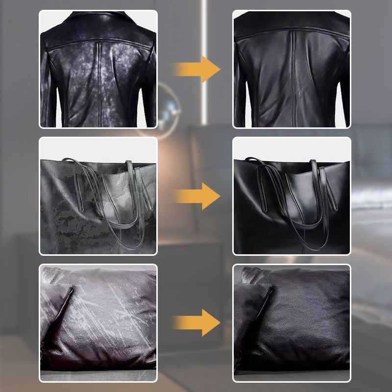 Lederen jasverzorging en schoonmaakmiddel