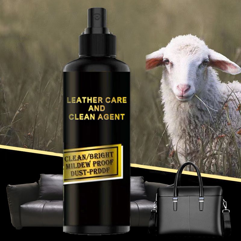 Lederen jasverzorging en schoonmaakmiddel