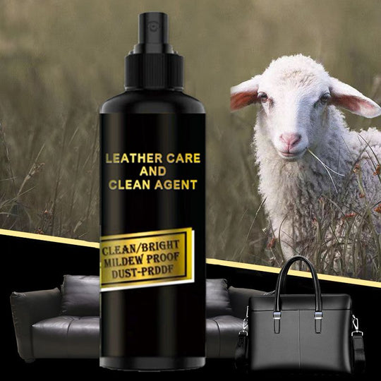 Lederen jasverzorging en schoonmaakmiddel