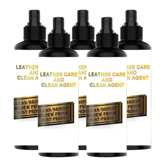Lederen jasverzorging en schoonmaakmiddel