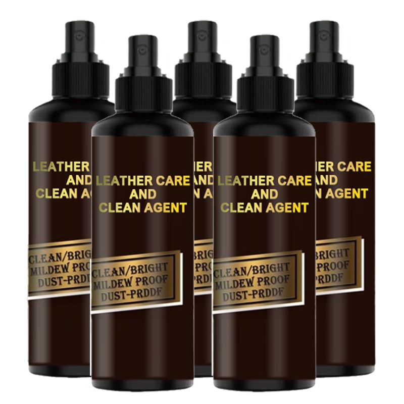 Lederen jasverzorging en schoonmaakmiddel