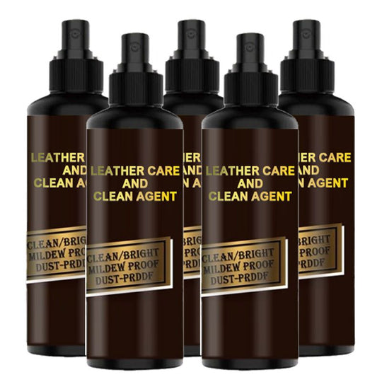 Lederen jasverzorging en schoonmaakmiddel