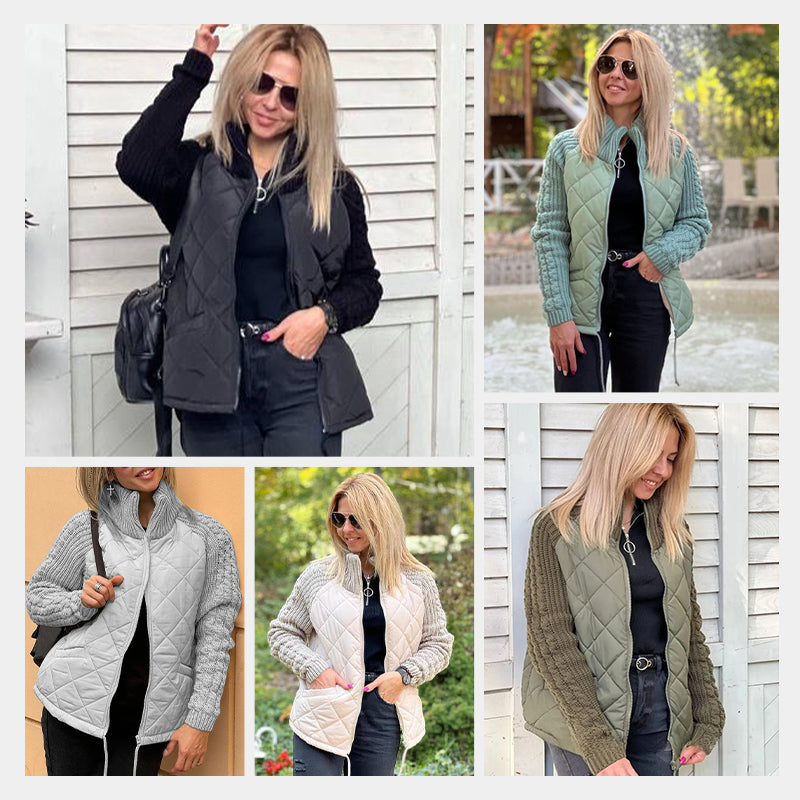 ✨2026 Collection at 57% OFF🎁Women's Knit Patchwork Puffy Jacket