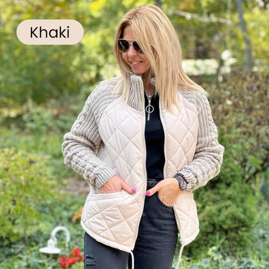 ✨2026 Collection at 57% OFF🎁Women's Knit Patchwork Puffy Jacket
