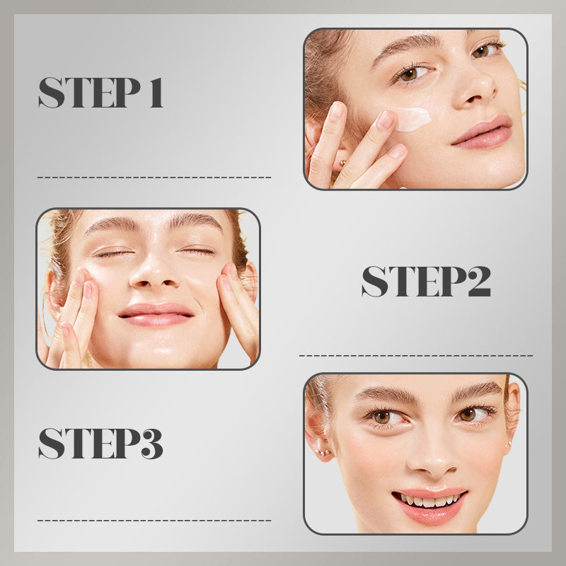 Balinantis drėkinamasis strazdanas šalinantis veido kremas