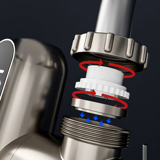 Bez inštalácie elektrický kohútik na teplú vodu s digitálnym displejom