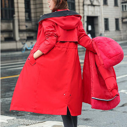 ❄️Winter Specials❄️ Women's Winter Hooded Furry Collar Casual Parka Coat🔥