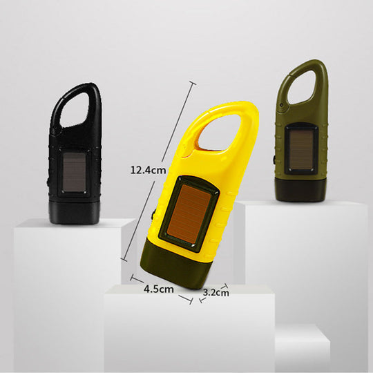 High Brightness Portable Outdoor Solar Powered Flashlight
