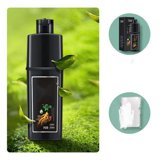 Šampon pro barvení vlasů s rostlinnými složkami - černý