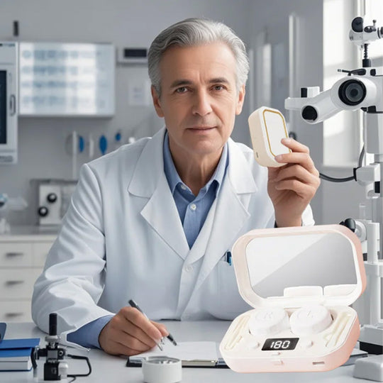 Chytrý dobíjecí čistič kontaktních čoček