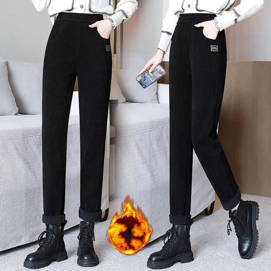🎁Hot Sale 50% OFF⏳Women's High-waist Warm Faux Fleece-lined Pants