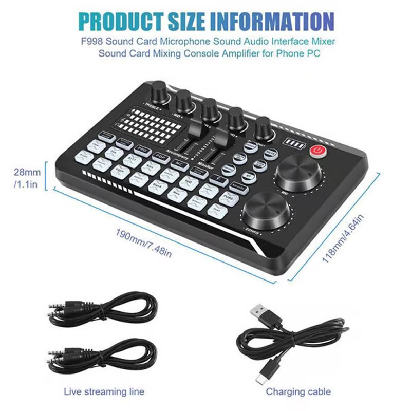 Live streaming audioset met microfoon