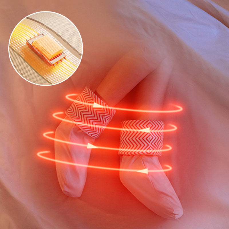 Genopladelige opvarmede sokker med urtepakker