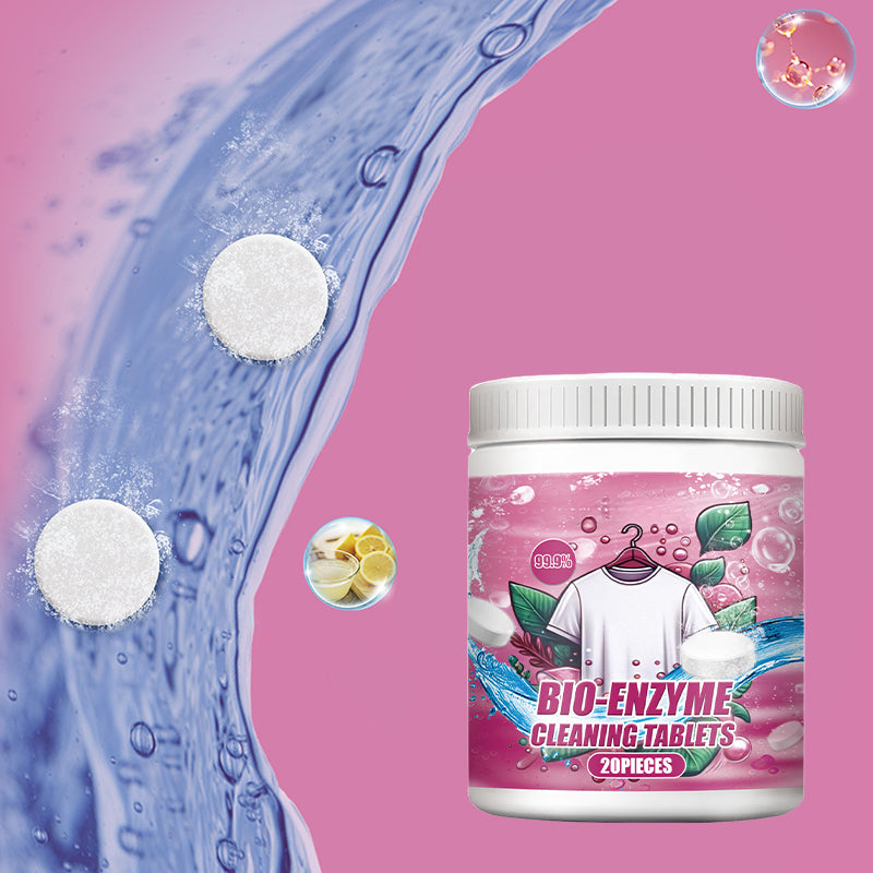 80% de desconto🔥Pastilhas Enzimáticas para Lavagem de Roupa - Pacote com 20 unidades