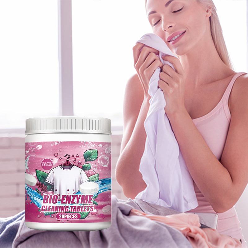 80% de desconto🔥Pastilhas Enzimáticas para Lavagem de Roupa - Pacote com 20 unidades