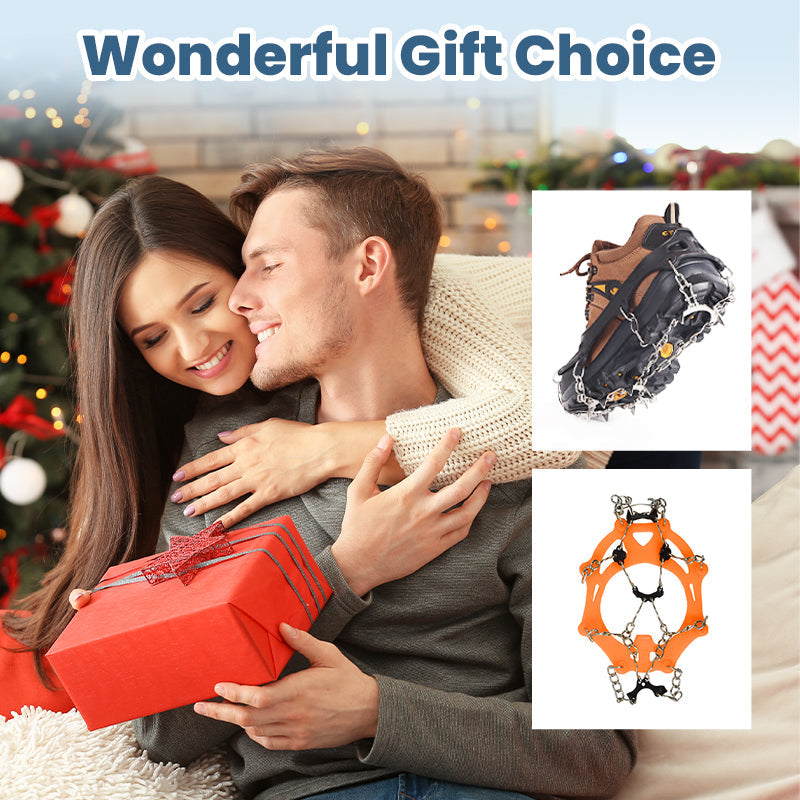 Grampos antiderrapantes para sapatos e botas ao ar livre