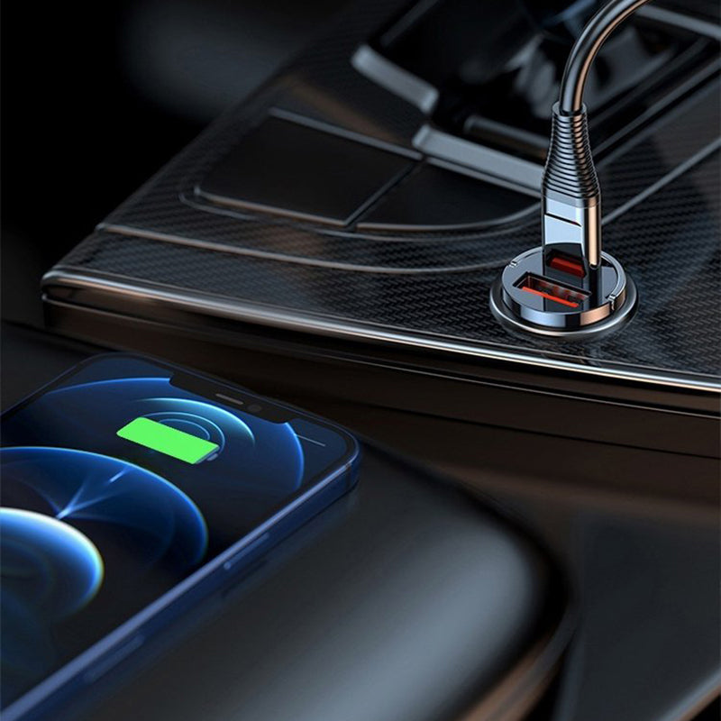 🔥Ultra-Fast Car Charger - Dual-Port PD & QC Fast Charging | 50% Off - Save More When You Buy More