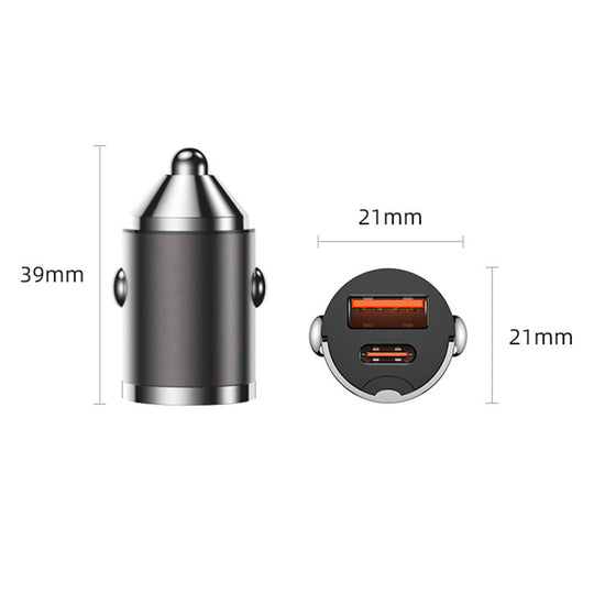 🔥Ultra-Fast Car Charger - Dual-Port PD & QC Fast Charging | 50% Off - Save More When You Buy More