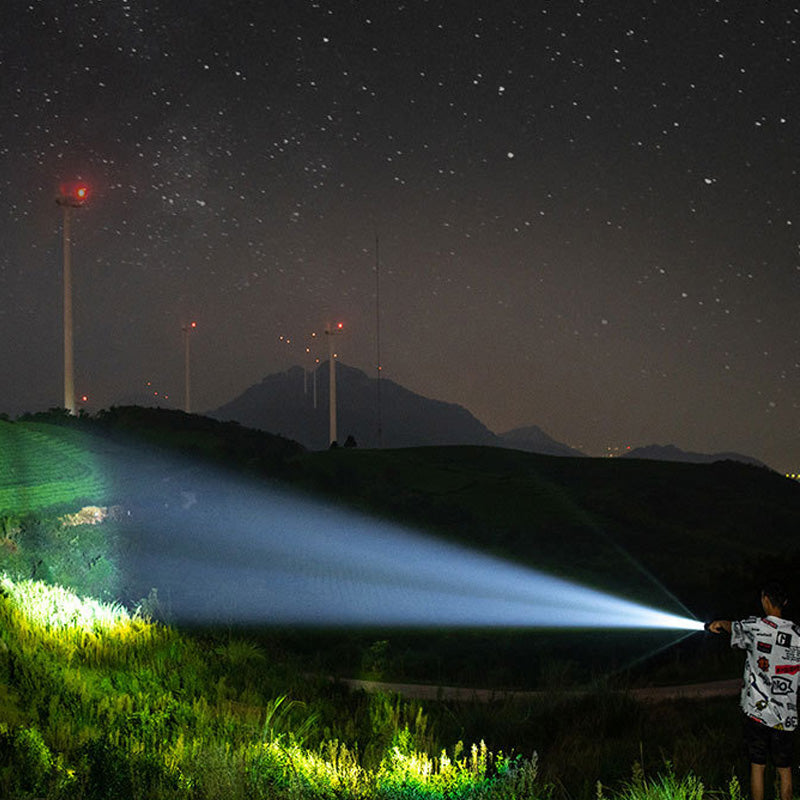 🔦 LED Strong Light Retractable Flashlight | Zoomable Beam & Adjustable Length🚀