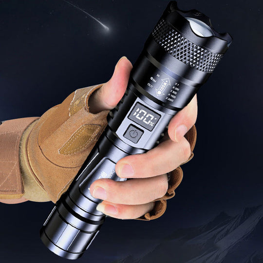🔦 LED Strong Light Retractable Flashlight | Zoomable Beam & Adjustable Length🚀