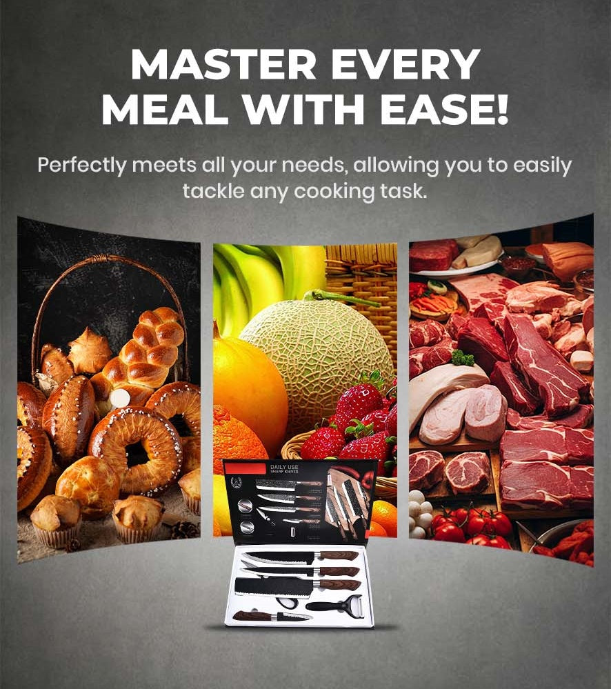 🔥AJAPIIRANG 49% SOODUSTUST✨Saksa professionaalse koka nugade komplekt - 6 osa