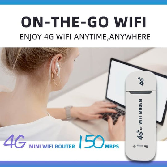 🎉 New Year's gift – 50% OFF!📶2026 4G LTE USB mobile router – Fast internet everywhere & multiple devices!