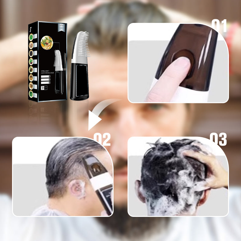 🔥2025 HOT SALE🔥Intelligent Hair Dye Comb with Plant-Based Formula