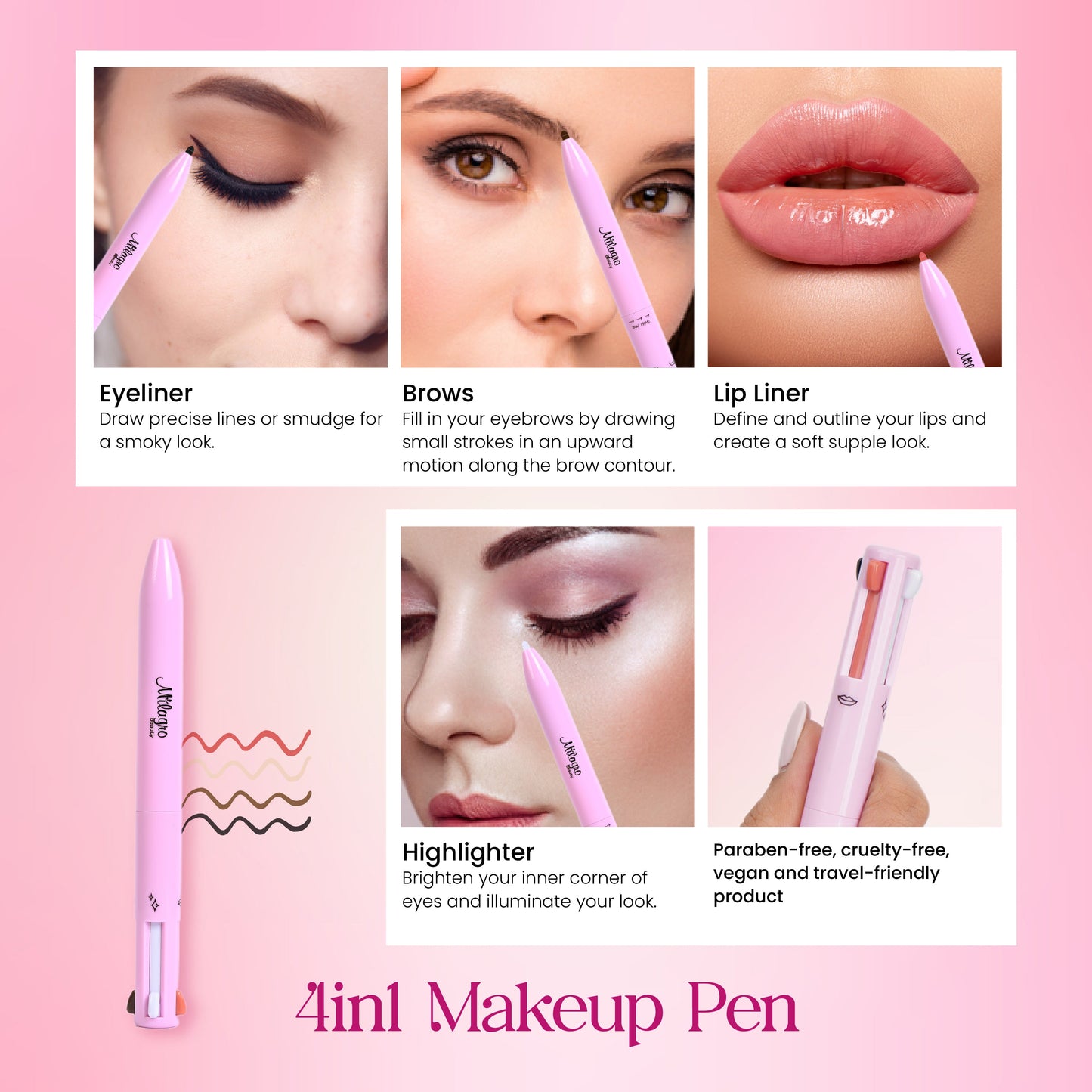 🎉BUY 1 GET 1 FREE💖 4 In 1 Makeup Pen