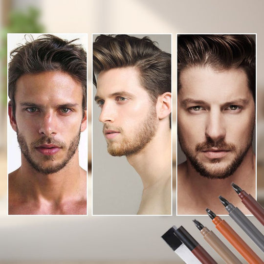 ✏️ BUY 1 GET 1 FREE! 🎉 Waterproof Eyebrow & Beard Pen – 4-in-1 Tips, Long-Lasting & Precise