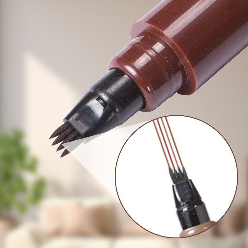 ✏️ BUY 1 GET 1 FREE! 🎉 Waterproof Eyebrow & Beard Pen – 4-in-1 Tips, Long-Lasting & Precise