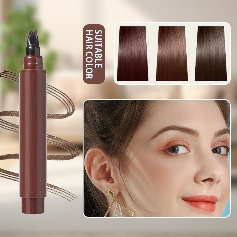✏️ BUY 1 GET 1 FREE! 🎉 Waterproof Eyebrow & Beard Pen – 4-in-1 Tips, Long-Lasting & Precise