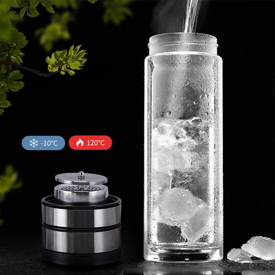High-end glas-teflaske med infuser
