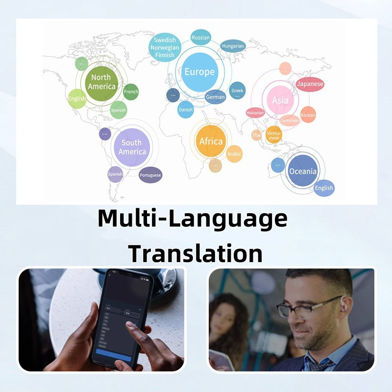 🔥Vente flash 2025🔥🎧Casque de traduction intelligente à clip auriculaire avec écran couleur intelligent🎧