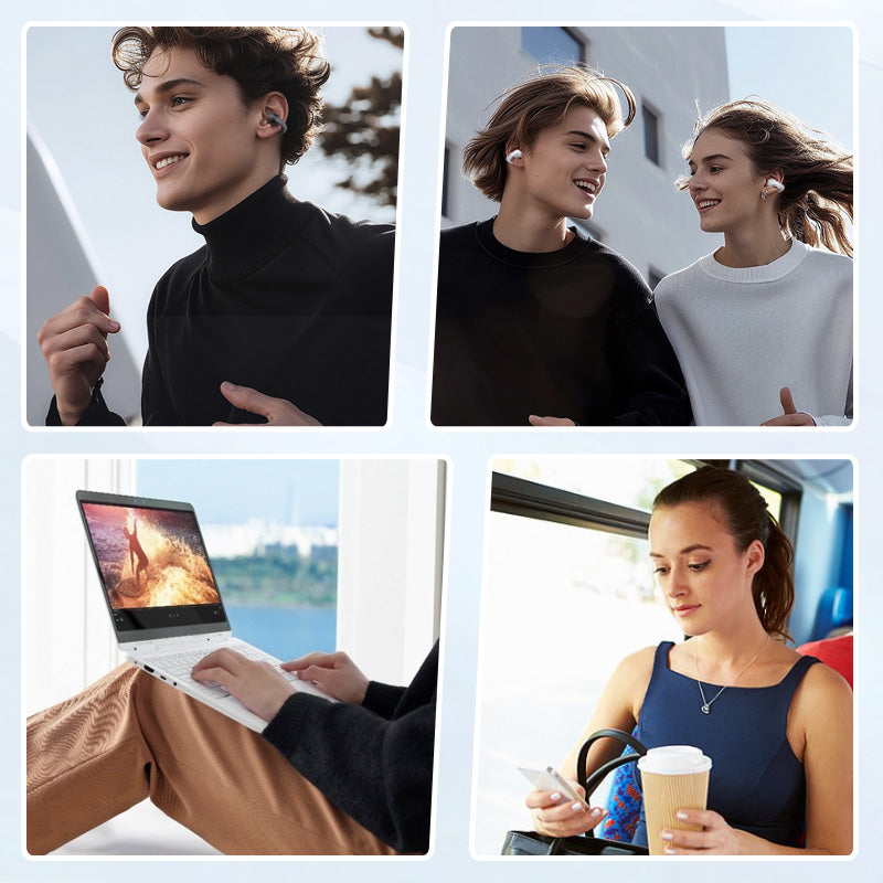 🔥Vente flash 2025🔥🎧Casque de traduction intelligente à clip auriculaire avec écran couleur intelligent🎧