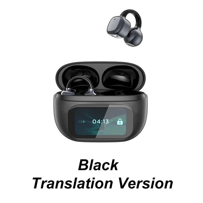 🔥Vente flash 2025🔥🎧Casque de traduction intelligente à clip auriculaire avec écran couleur intelligent🎧