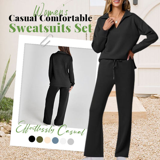 👚 60% OFF NOW! 💖 Women's Casual Sweatsuits Set - Soft & Breathable Fabric, Perfect for Lounge or Sport, Relaxed Fit 🌸📦