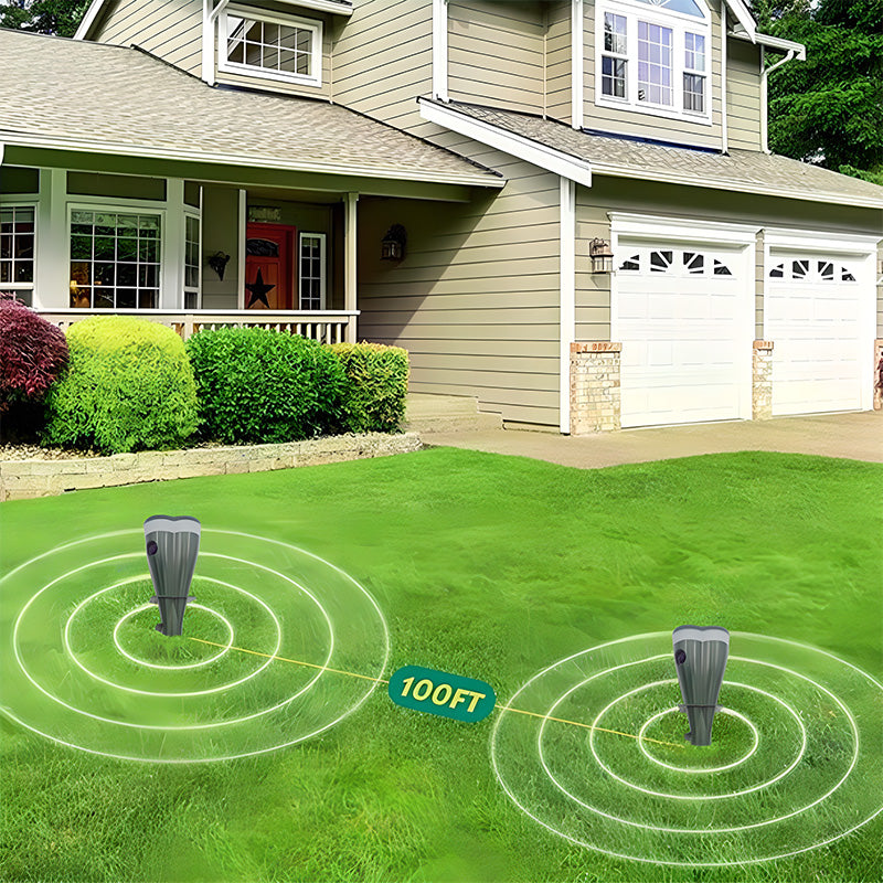 Korlátozott ideig 50% kedvezmény🌸 Napenergiával működő, vízálló vakondriasztó tüske