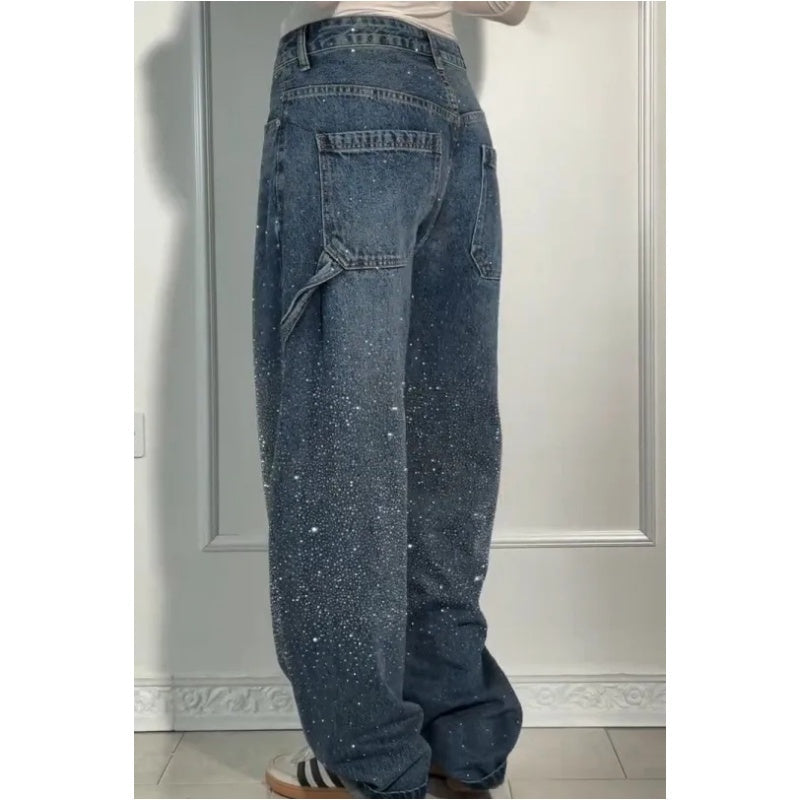 📢📢2026 New Collection - Limited-Time Pre-Sale ✨ Women's Straight Jeans with Rhinestones